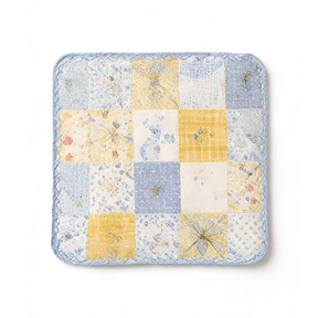 Blue & Yellow Patchwork Quilted Coaster
