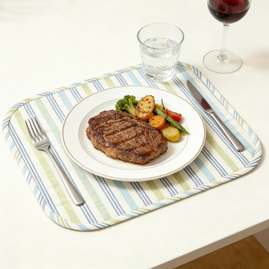 Pastel Stripe Rectangular Placemat