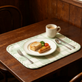 Mint Green Plaid Cotton Placemat