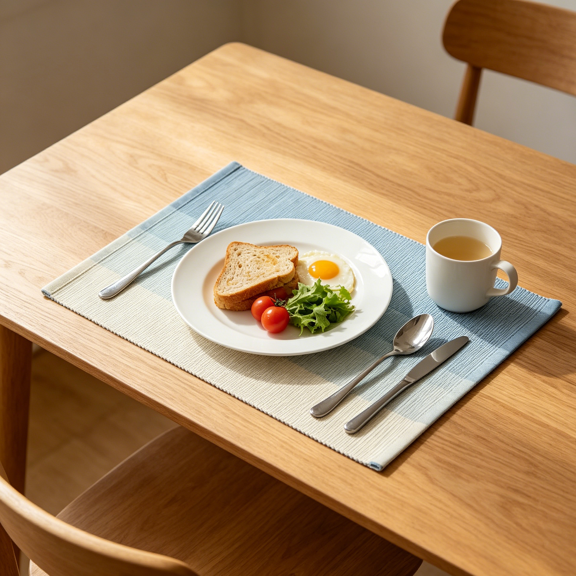 Blue Ombre Ribbed Placemat
