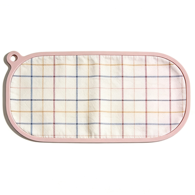 Pink Border Check Silicone Placemat