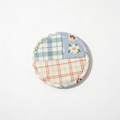 Patchwork Round Fabric Coaster